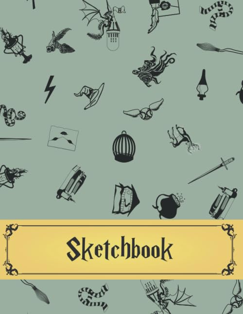 Sketchbook: Wizard Inspired Sketch Book Blank for Drawing & Sketching | Suitable for Kids of All Ages