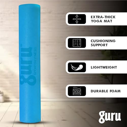 Image of GURU Eva Yoga Mat For Men & Women, Anti Slip Mat for Gym Workout