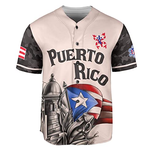 Puerto Rico Baseball Jersey for Men miniatura 4