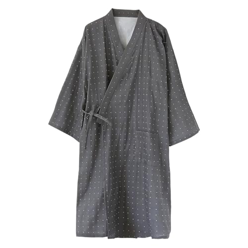 Kimono japonais homme en coton doux pour des nuits légères