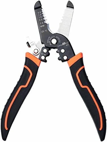 Wire Stripper with Cutter and Crimper, VANJOIN Professional Crimping/Stripping tool/Multi-Tool, twist/cutting/wire Hand Tool, Stripping for AWG 10-20(Wire Crimper Stripper)