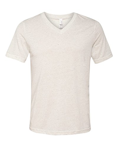 Bella Canvas Triblend Short-Sleeve V-Neck T-Shirt (3415C) Oatmeal...