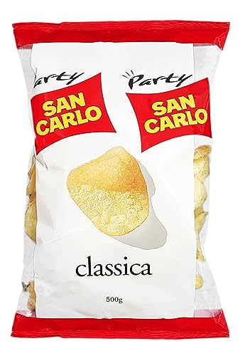 San Carlo Classica Patatine Gusto Classico Formato Gigante Busta da 500g - Snack Senza Glutine