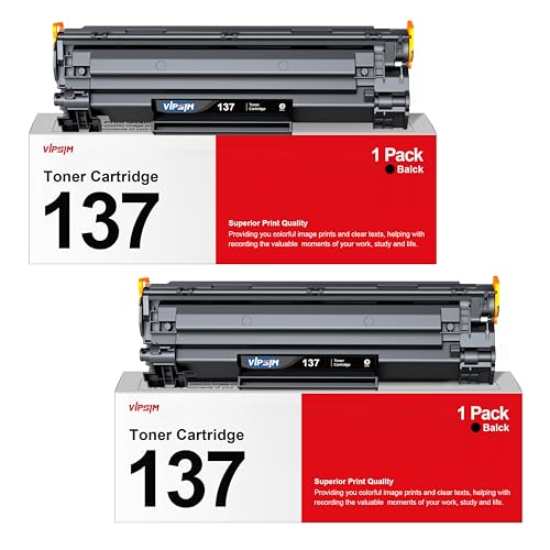137 Toner Cartridge Replacement for Canon 137 Black Toner Cartridge CRG137 9435B001AA to Use with ImageClass D570 LBP151dw MF216n MF236n MF232W MF227dw MF229dw MF244dw MF247dw Printer (2 Black)