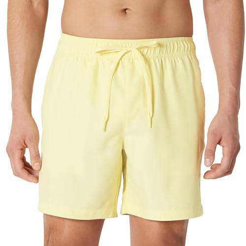 Image of Amazon Essentials Men's Swim Trunks with Mesh Lining, Pockets, Drawstring Closure