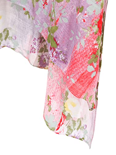 Image of Breezy Lane Women's Kimono Cardigan Summer Swimsuit Coverups Beach Cover Up with Floral Print for Vacation