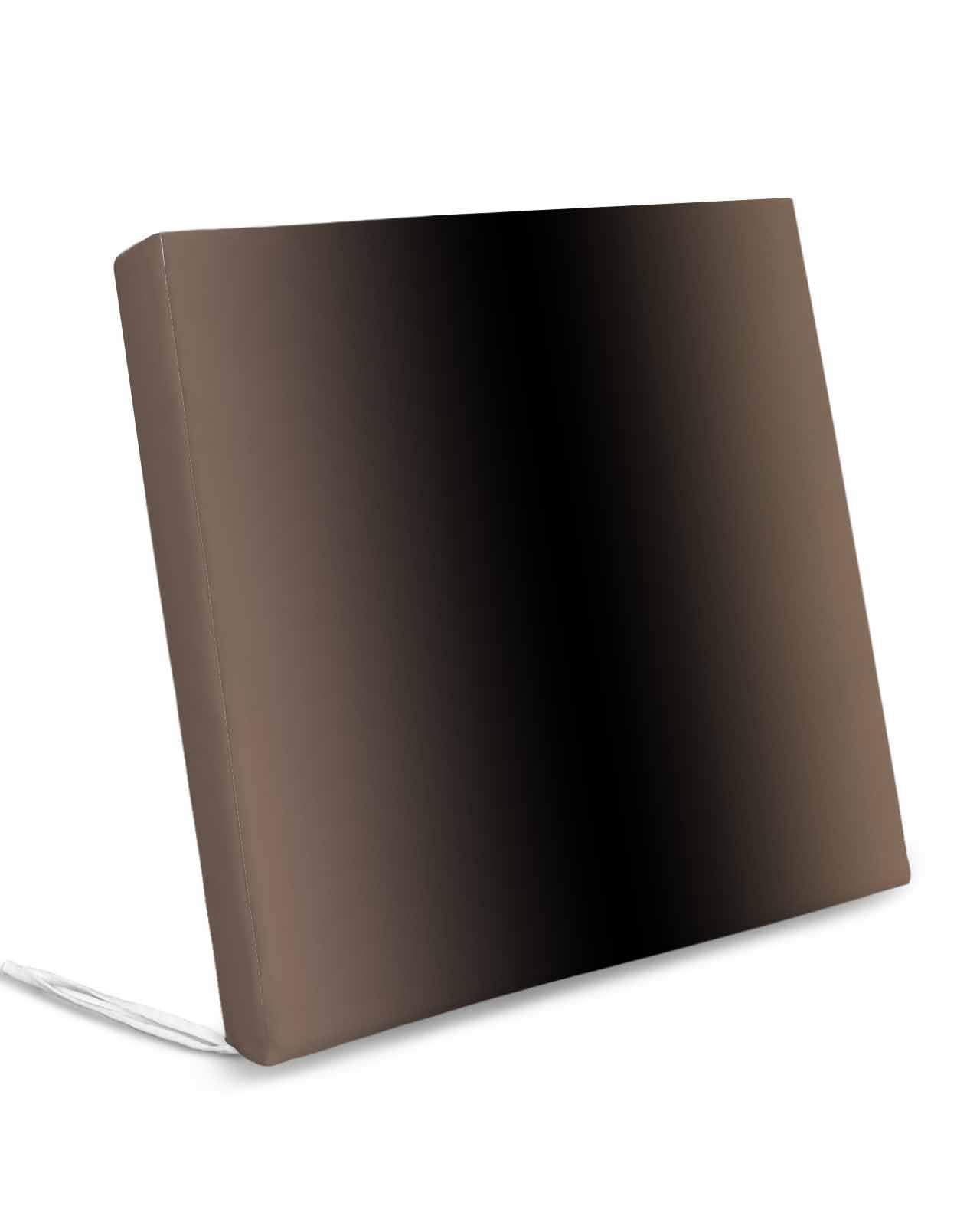 Homechoid Brown Black Ombre Indoor Outdoor Couch Cushion Covers Replacement 2 Pack, Modern Abstract Gradient Color Art Waterproof Chair Sofa Seat Cover with Ties 20x18x4