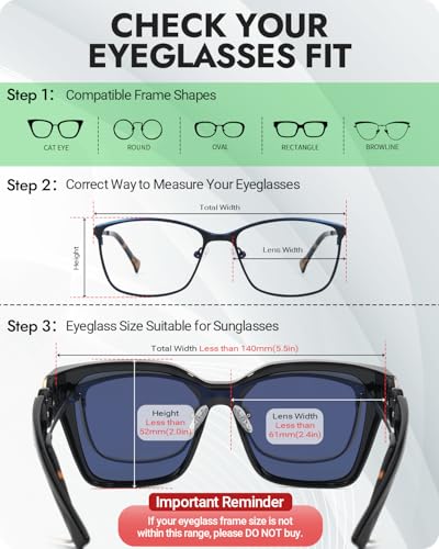 Meeloog Polarized Fit Over Sunglasses for Womens, Vintage Oversized Square Covers Sun Glasses UV400 Protection MST00684