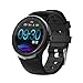 Smart Watch Uomo Schermo HD Impermeabile Cardiofrequenzimetro Bluetooth Smartwatch (Colore : Nero)
