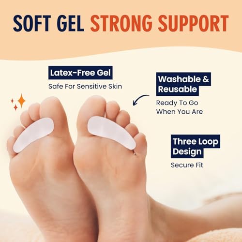 Image of Bunion Corrector Silicone Toe Separators For Fast Pain Relief - Orthopedic Bunion Spacers Spreader Free Size (3 Loop)