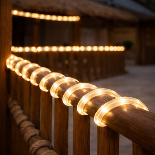 Image of V.E.S.P.A SMD LED Strip Lights Waterproof Lighting for Home Wall Decor & Interior Decoration | Perfect for Diwali Lighting | | Wedding | Events | Strip Lights | (Warm White, 30 Meter)