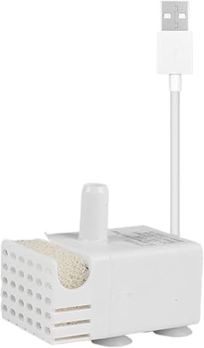 Bomba sumergible - Sistema de circulación de agua, motor de acuario de baja potencia, función de agua interior y bebedores pequeños para mascotas