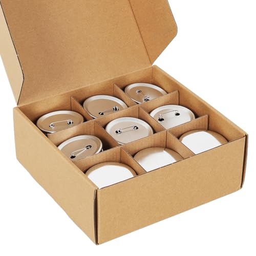 110 Sets 58mm / 2.28 inch (Approx. 2.25) Button Maker Supplies Blank Pins Buttons Press for DIY Badge Maker Machine Parts to Create Custom Pins