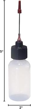 Liberty Products 2-1oz Plastic Squeeze Bottles 1.5 Stainless Applicators