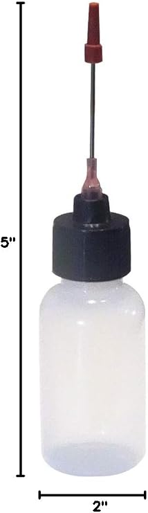 Liberty Products 2-1oz Plastic Squeeze Bottles 1.5 Stainless Applicators