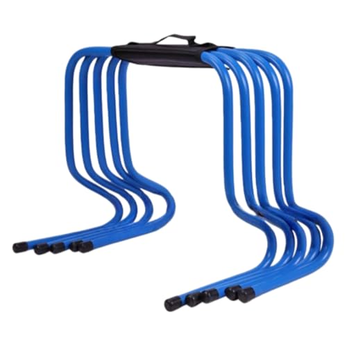 Vzck ミニハードル ハードル 5個セット トレーニング用品 取り外し可能で 持ち運びやすい スピード・敏捷性強化 体力トレーニング 軽量 持ち運び便利 サッカー テニス バスケットボールなどのトレーニング 俊敏性や瞬発力 初心者 練習器具 (高さ15c