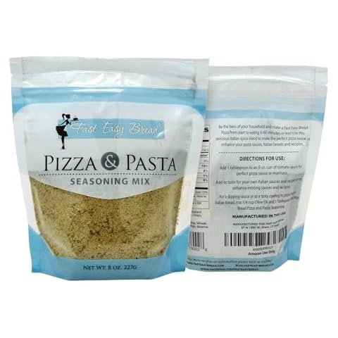Fast Easy Bread Authentic Italian Pizza & Pasta Seasoning Blend | Elevate Your Recipes with the Perfect Mix of Herbs and Spices for Sauces & More | 100% Vegetarian | Seasoning Mix Less in Calories Cover