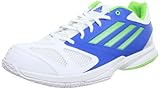 adidas Feather Team 2 G96456, Herren Handballschuhe, Weiß (running white ftw / ray green f13 / pride blue f13), EU 39 1/3 (UK 6)