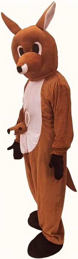 Deluxe Plush Kangaroo Mascot Adult Party Adult Sized Cosplay Kangaroo Mascot Costumes - Image 2