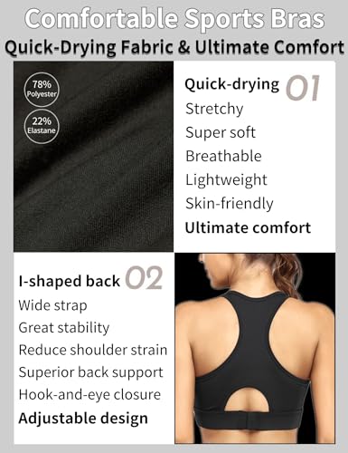 Sports Bras for Women High Support, Women's Sports Bras, Everyday Comfy Sleeping Bras, Comfortable Bras for Women4
