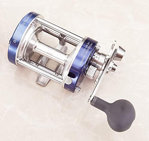 Apple&Orange Cl60 Baitcasting Reel Right Handed Fishing Reel With Crank Handle,Muskie Catfish Offshore Conventional Reel (Blue) #TOP1