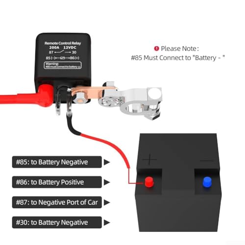 Aislador de batería de 12V 200A con mando a distancia para coches y caravanas 3