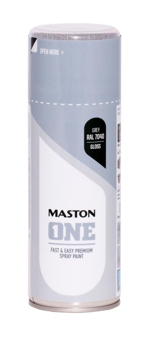 Maston Spray Paint ONE - Gloss Grey RAL7040 400ml