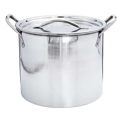Buckingham Stock Pot with Stainless Steel Lid Multi Purpose Boiling Pot for Soups Stews & Brew (6 litres)