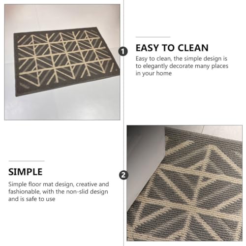Tapis de toilette au design simple et moderne en polyester pur - 5