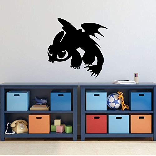 Vinilo decorativo personalizado dragón sin dientes miniatura 2