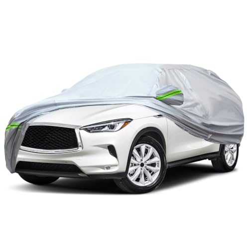 Image of AUQDD 6-Layers Premium Car Cover Waterproof All Weather Weatherproof UV Sun Protection Snow Dust Storm Resistant Outdoor Exterior Custom