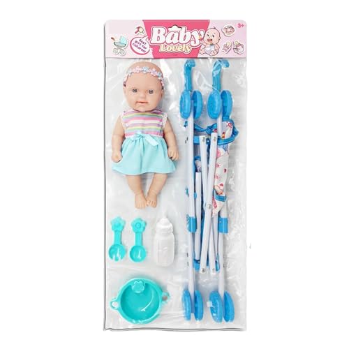 Poussette de jeu et sa poupée réaliste le cadeau d'anniversaire parfait