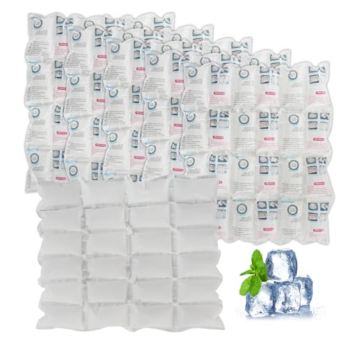 Envío de paquetes fríos de hielo seco para envío de alimentos congelados, hojas flexibles de paquetes de hielo frío para refrigeradores, congelador de larga duración 14'' X 13'' 144 celdas
