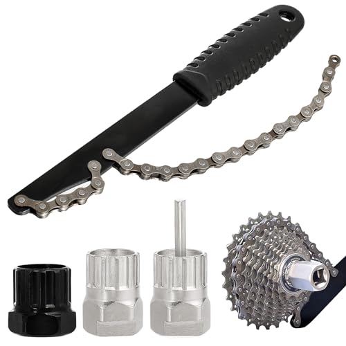 TAIXING Fahrrad Kettenpeitsche Zahnkranzabzieher Schraubkranz Abzieher Kit Ritzelabzieher Kassettenabzieher Ritzelabnehmer Cassette Lockring Tool Universal Fahrrad Kassette Entfernungs Werkzeug