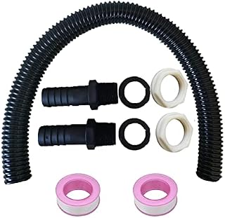 Water Butt Connector Pipe Link Kit for Rain Water Storage Tanks,25mm Flexible Water Butt Connection Hose Pipe,for Joining 2 Water Storage Tanks,Rain Barrels,Water Tanks Together