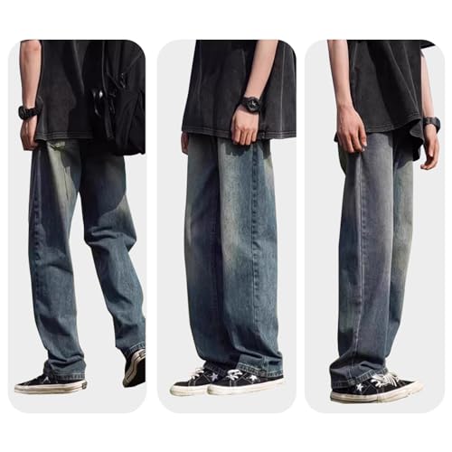 Jeans for Tall Men, Big and Tall Size, 36 Long Inseam, Lengthen and Large Size, Casual Fit Loose Jeans3