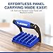 Gearwiz Panel Carrier Tool – Carry Plywood Drywall & Large Sheets up to 100 lbs – One-Handed Ergonomic Grip – Heavy-Duty Woodworking & Construction Sheet Lifter for 4x8 Panels – Clamp & Go – 2 Pack