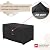 Porch Shield Patio Fire Pit Cover - Waterproof 600D Outdoor Rectangular Fire Table Cover Deck Box Protector - 48 x 24 inch, Black