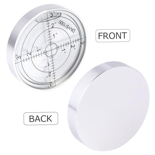 Nivel circular de burbuja inoxidable y blanco para ingeniería de precisión 6