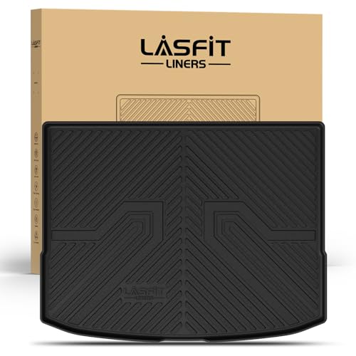 Image of LASFIT Cargo Mat for Kia NIRO 2026 2025 2024 2023 (Fit EV & Hybrid) | Not Fit PHEV, All Weather TPE Custom Fit Cargo Trunk Mat Accessories, Black