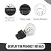 Tesnaao 10 Pack Car Instrument Light Bulb, 3157 Brake Light Bulb, 12V 21/5W Automobile Lighting Replacement Accessory, Universal for Most Cars, Trucks and Vans (White)