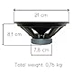 KIT Set FÜR Web J-84 1 Tieftöner Lautsprecher Diffusor mittlerer Bass 20 cm 200 mm 8, 75 Watt RMS 150 Watt Max, Impedanz 4 Ohm, weiche Aufhängung, für Auto, 1 Stück