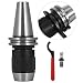 OrangeA Integrated CAT40 Collet Chuck Keyless Drill Chuck 1/2" for HAAS CAT40 CNC Engraving Machine & Milling Lathe Tool (CAT40)