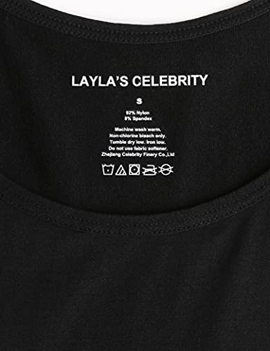 Image of Layla's Celebrity Womens Tank Tops Seamless Black White Gray Nude