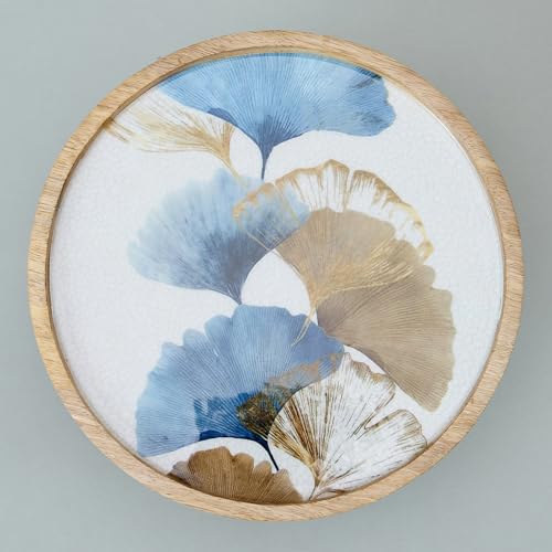 Image of Saaga Wooden Cake Stand | Elegant Dessert Display Stand | Perfect for Parties & Celebrations, Elegant Design| Perfect for Parties, Gatherings - Blue