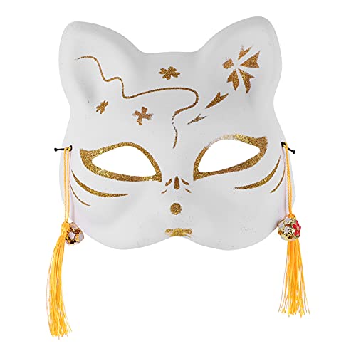 ABOOFAN 1 Pc Masque De Renard Demi-visage Renard Mascarade En Métal Mardi Gras Masques Anime Moitié Du Visage Chat Mas- k Masque Vénitien Pour Les Yeux- k Peint Vêtements Femme Plastique