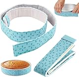 Kuchenform Schutzband Baumwolltuch Anti-Verformung Backhilfsmittel Hitzebeständig 204°C für runde/quadratische Formen (Grün)