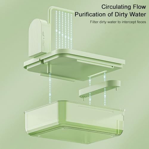Image of Hanging Bird Bath Box with Anti-Slip Base, Shower Bathing Pool for Parrots, Cockatiels, Lovebirds, Detachable Design