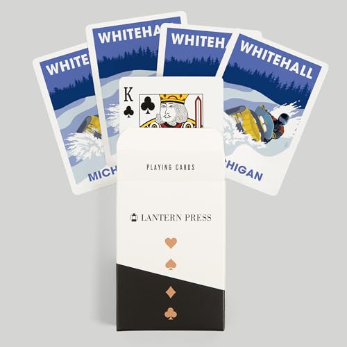 Lantern Press Naipes Poker Whitehall Michigan miniatura 6