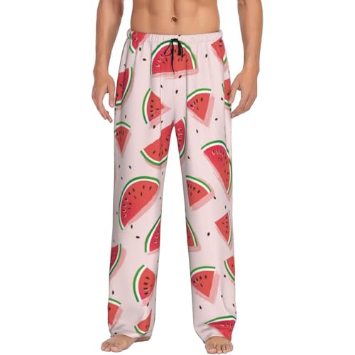 Cute Crisp Watermelon Mens Pj Pants,Soft Men Lounge Pants,Mens Pajama Pants Bottoms,Sleep Pants For Men4